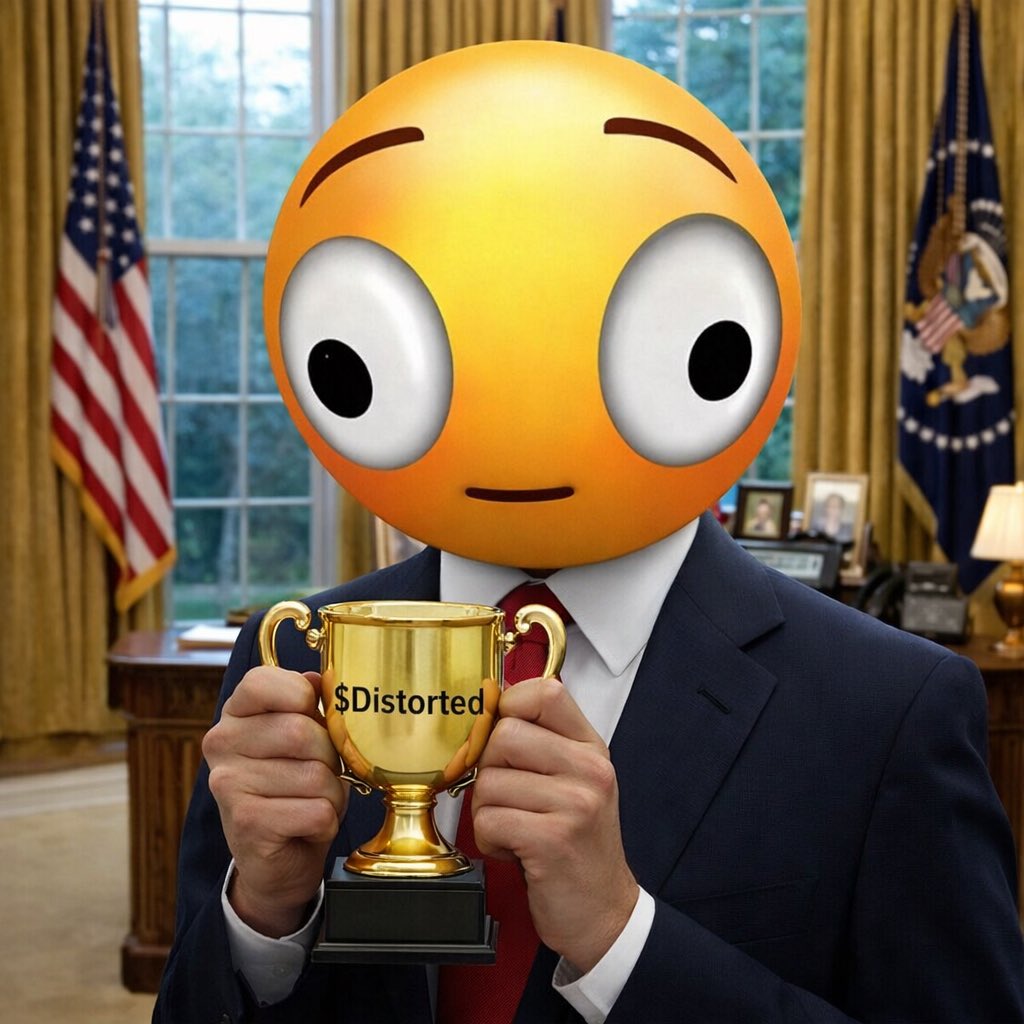 distorted face emoji tweet media