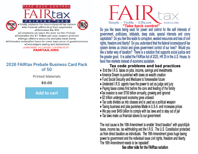 FairTax® Official tweet media