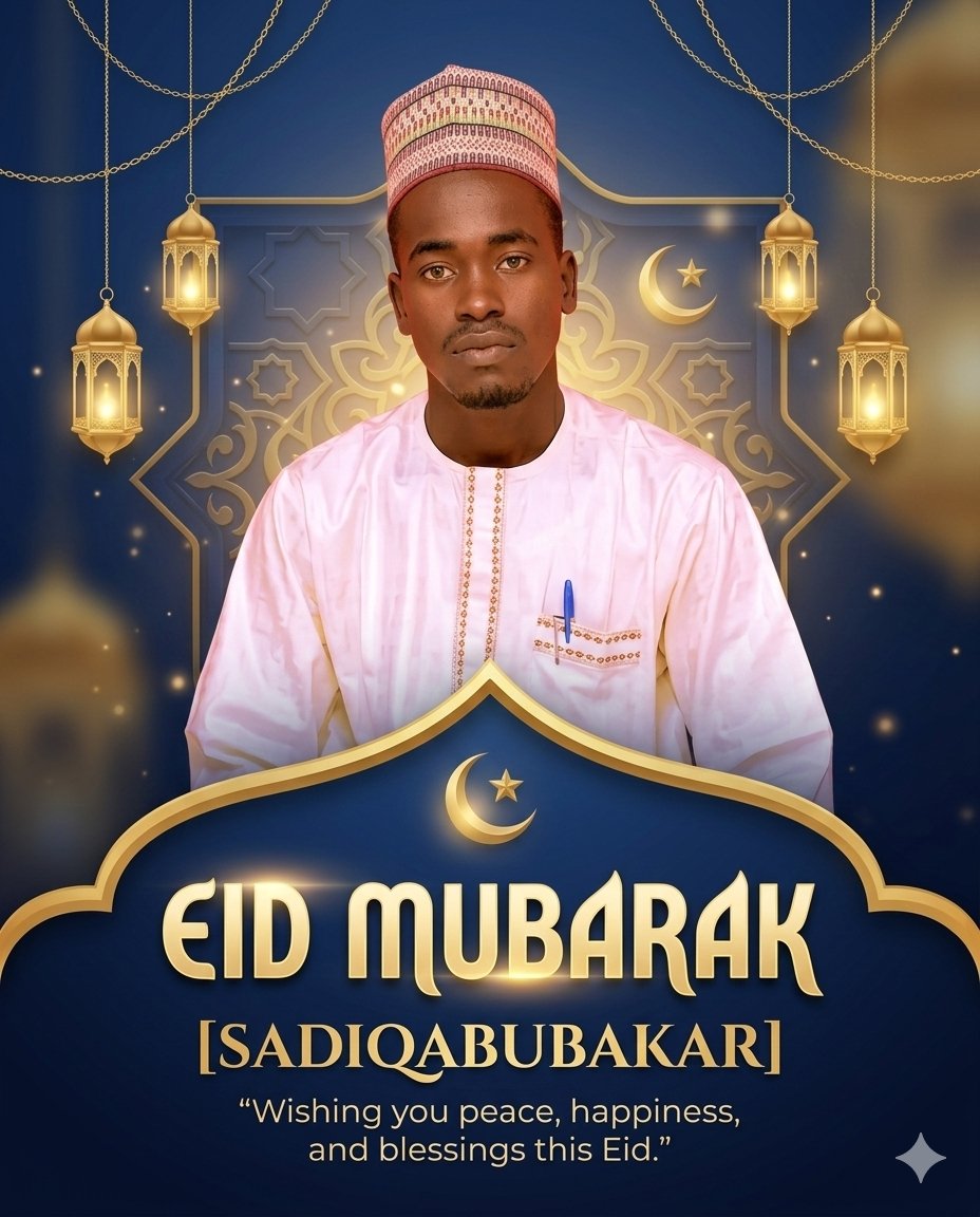 SadiqAb51528461's tweet photo. "Eid Mubarak! May the blessings of this sacred day bring peace, prosperity, and success to you and your family. I wish you a celebration filled with joy and harmony." https://t.co/vVrHo3divF