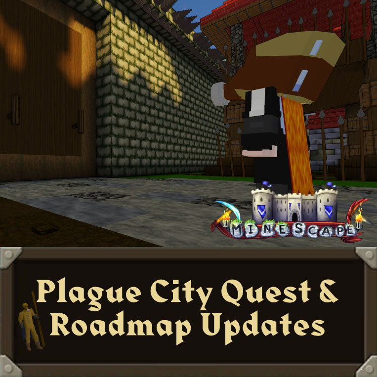 playminescape's tweet photo. 🥳 First Update of 2026!

📖 Plaque City Quest
🌐 Website Updates
🗺️ Roadmap 2026
🛠️ Skin Designer Dev Tool
🪲 Bug Fixes &amp; Improvements

📜 Read the blog post to find out more!
https://t.co/rpfIzY304n

#MineScape #osrs #runescape #Minecraft #gaming https://t.co/LU3Tmwpdst