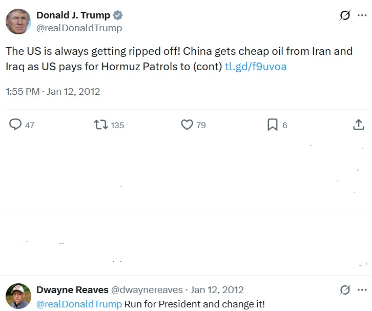 Commentary Donald J. Trump Posts From Truth Social tweet media