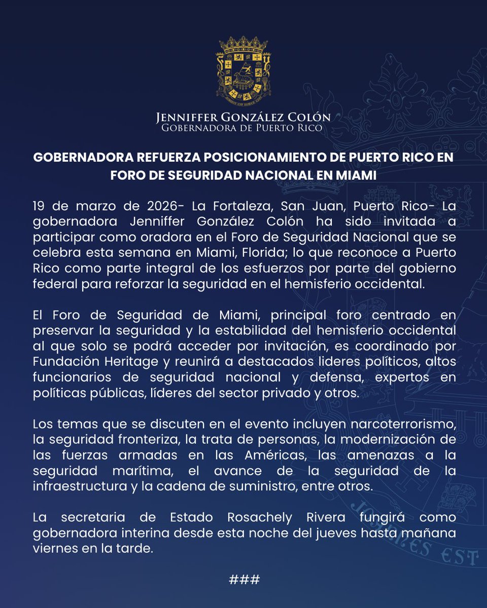 Jenniffer González tweet media