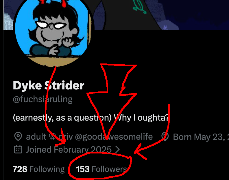 Dyke Strider tweet media