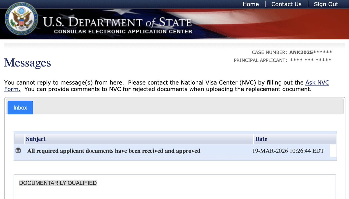 greencardci's tweet image. Oğlu ABD vatandaşı olan danışanımızın NVC aşamasındaki dosyası, Pazartesi günü gönderdiğimiz belge ve formların ardından yalnızca 4 gün içinde tek seferde onaylanarak DQ oldu. Şimdi Ankara’dan mülakat tarihi bekleniyor. #IR5 #GreenCard