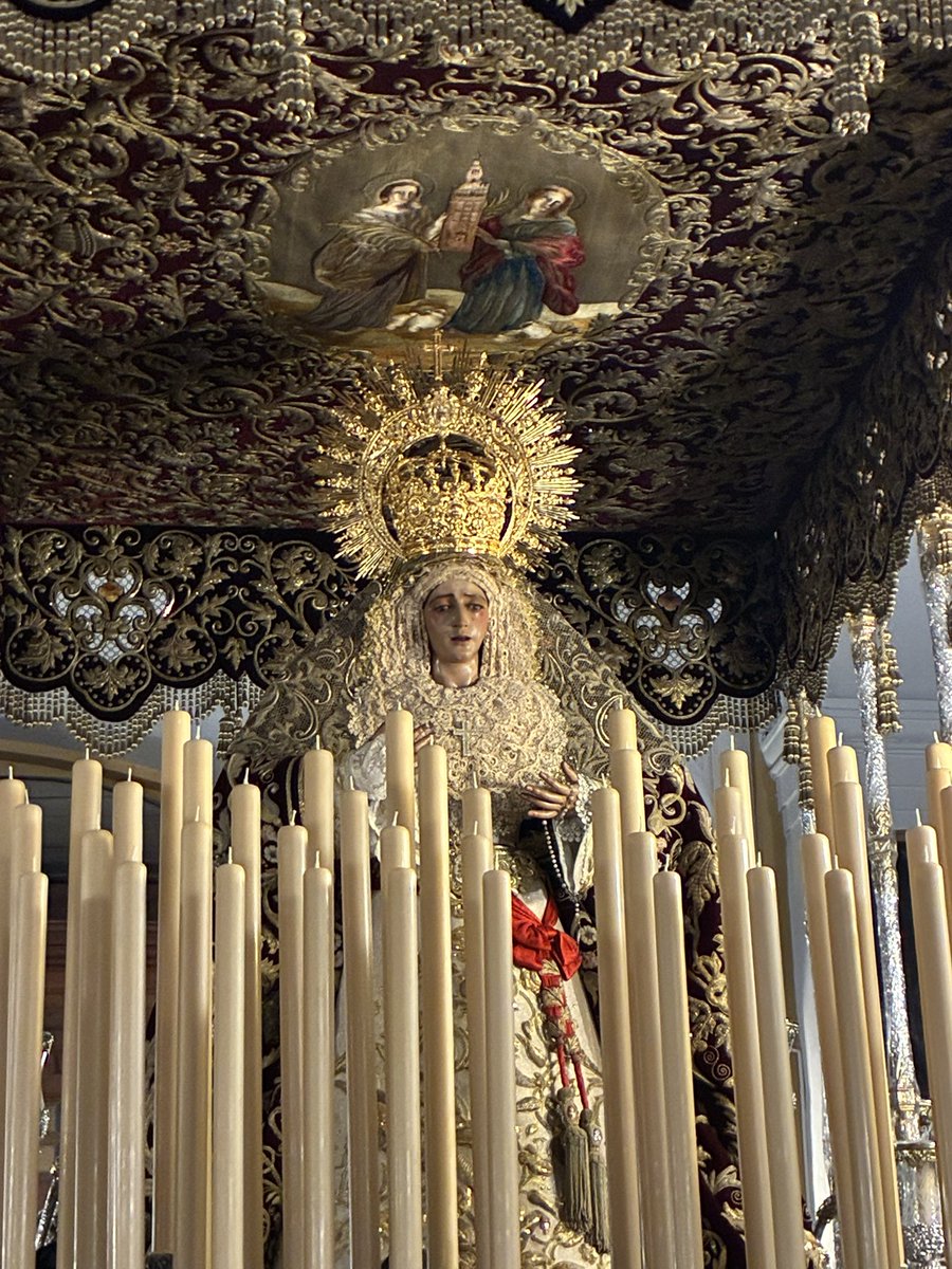PasionDiario's tweet photo. #Sevilla | 🟠 Los sagrados titulares de la Hermandad de San Bernardo, el Stmo. Cristo de la Salud y María Stma. del Refugio, ya se encuentran en sus pasos esperando un nuevo Miércoles Santo.

#SSantaSevilla26 #SSanta2026 @hdadsbernardo https://t.co/tBPxjPAGUN