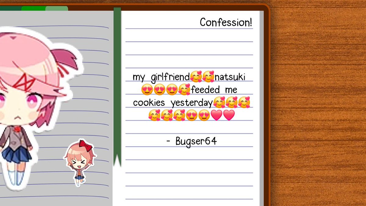 Doki Doki Literature Club Confessions tweet media