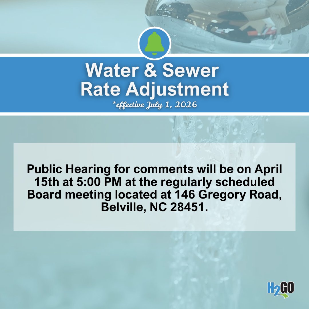 BH2go's tweet photo. 📣Attention residents: On July 1, 2026, water and sewer rates are proposed to increase. We understand that rate changes raise concerns, and we want to assure you that this adjustment is necessary to maintain the safety, reliability, &amp; quality of essential water &amp; sewer services. https://t.co/oDqaxeT67s