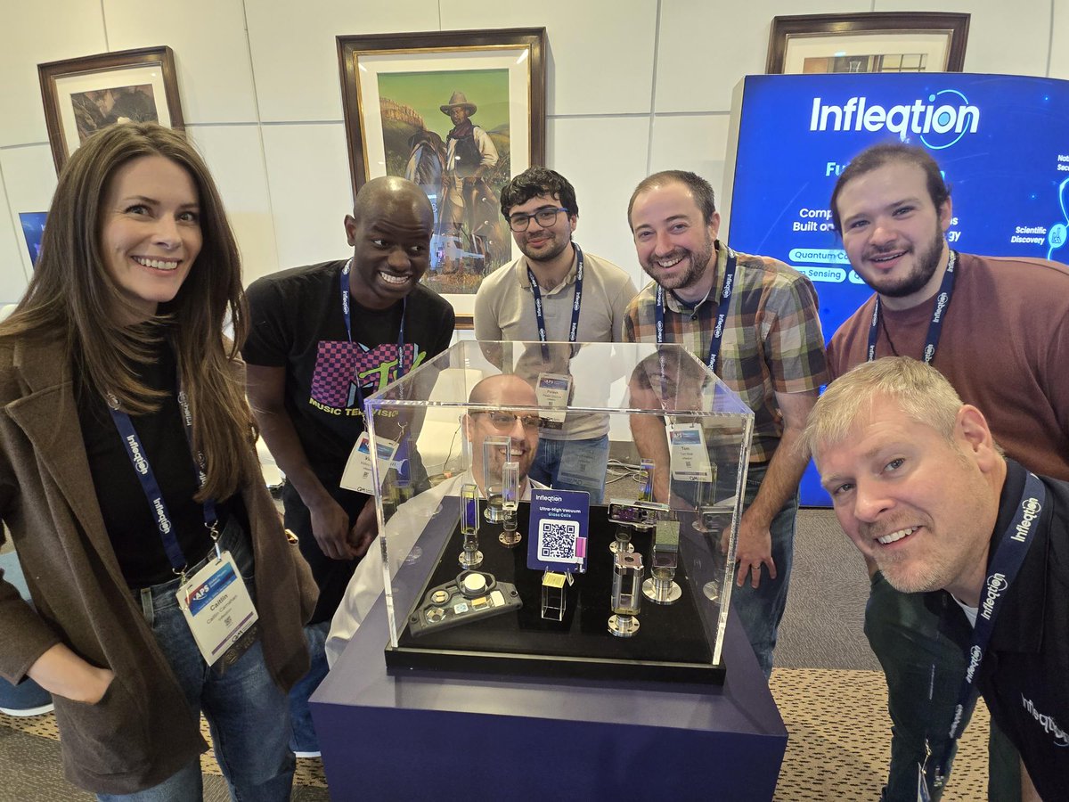 infleqtion's tweet image. We've had a fantastic time connecting with the global physic community and showing off our quantum technology all week at the #APS Global Physics Summit.

There's still time to meet our team - visit Booth S1 in the Grand Concourse to recharge, talk #quantum, and say hello!