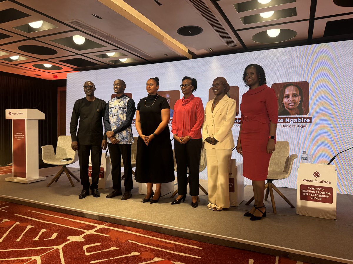 Attending an interesting session about customer experience at Movenpick hotel.

Themed: “Customer experience is not a training problem, it’s a leadership choice”

On the panel was <a href="/MTNRwanda/">MTN Rwanda</a>’s CCO, <a href="/MovenpickHotels/">Mövenpick Hotels</a>, <a href="/brusselsairline/">not official page</a> country manager, <a href="/BankofKigali/">Bank of Kigali Official</a>’ CCO alongside