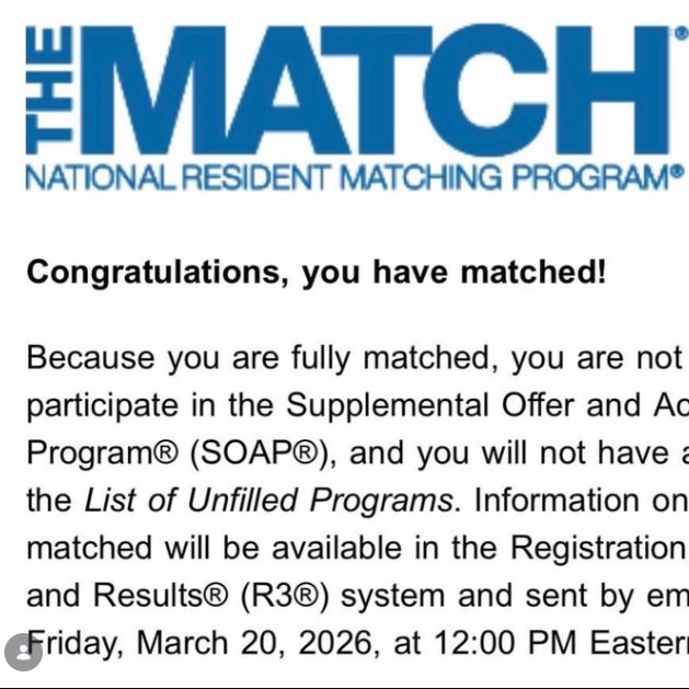 metaacademy_ofc's tweet image. Mangesh Kritya matched into Internal Medicine this week!
One key factor in his success was turning his observership into real connections! 👇

#Match2026 #InternalMedicine #MedTwitter