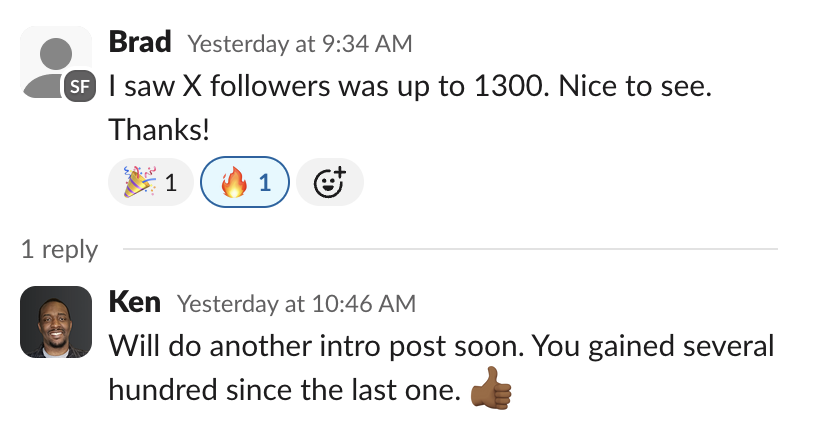 collin_ruth89's tweet photo. Image 1: An explosion in X followers for a CPA client who is knee-deep in tax returns.

Image 2: Bunch of sales calls driven from X (without spending much time on the platform because we're handing everything)

If you're a founder, your best use of time isn't posting, commenting, and DMing people on social media.

Leave that to the experts.