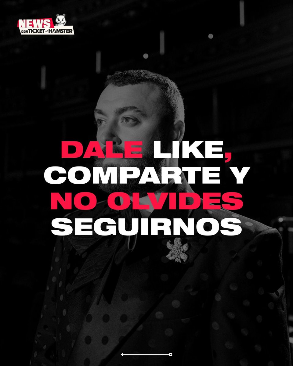 ticketelhamster's tweet image. 🚨Mañana se espera un anuncio de parte de Sam Smith, ¿serán sus fechas en México? … ¡ya veremos! 🍾

#SamSmith #ticketelhamster #viral #trending