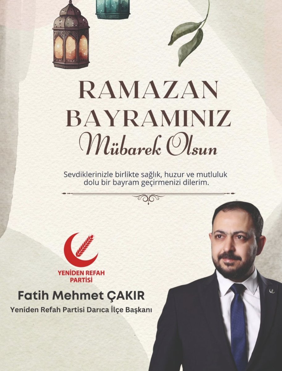 Ramazan Bayramımız mübarek olsun.