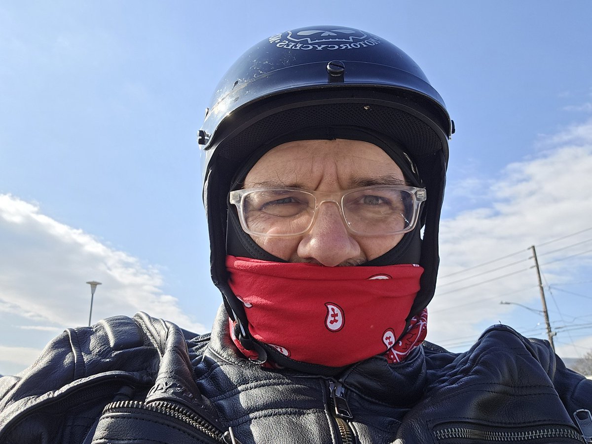 A bit chilly for a bike transfer.....