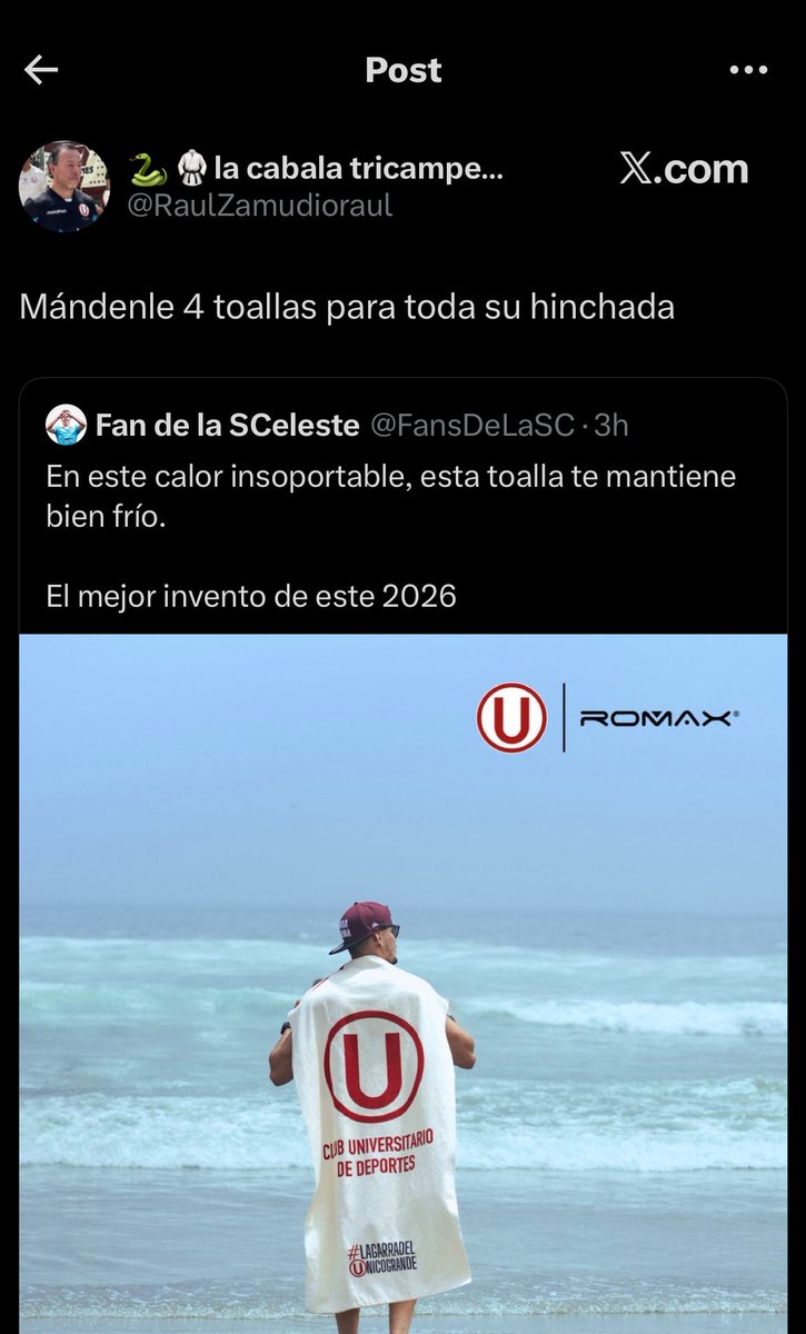 Out of Context Ⓤniversitario de Deportes tweet media
