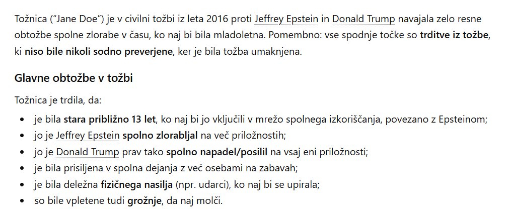 Pred nami je pomanjkanje goriva. Pred nami je rast cen. Pred nami je recesija. Naj bo jasno: vse to bo posledica odločitve Donalda Trumpa, da napade Iran, da bi odvrnil pozornost od dokumentov, ki pričajo, da je posilil in pretepel 13- letnico.