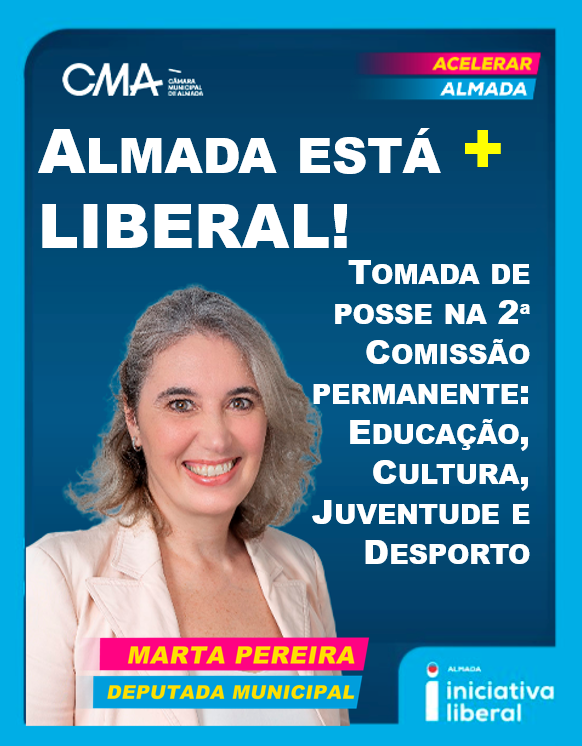 AlmadaLiberal's tweet photo. 🔵🔴 Almada está + Liberal!

A nossa Deputada Municipal, Marta Pereira, tomou posse em 2 novas Comissões Permanentes na Assembleia Municipal de Almada:

#AcelerarAlmada #ILAlmada #AssembleiaMunicipal #CMA https://t.co/wpdWSXFcd8