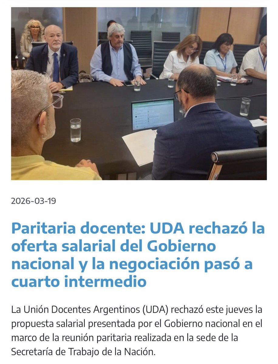 UNIÓN DOCENTES ARGENTINOS tweet media
