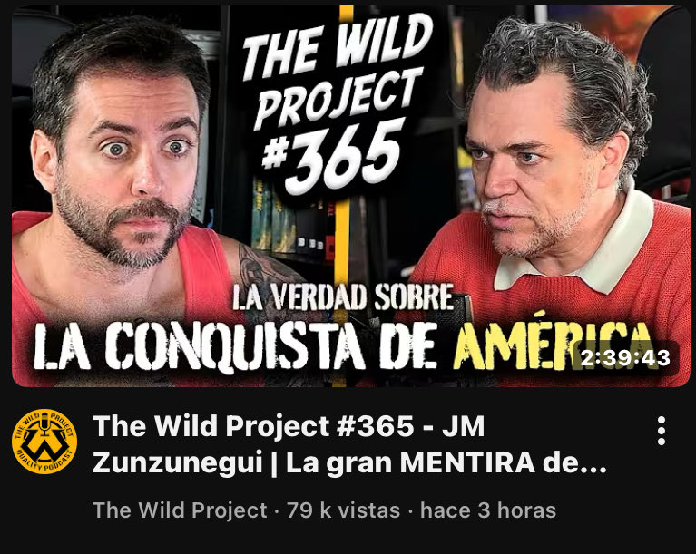 not jordi invitando a su podcast a un revisionista y semihistoriador negacionista de la conquista 💀