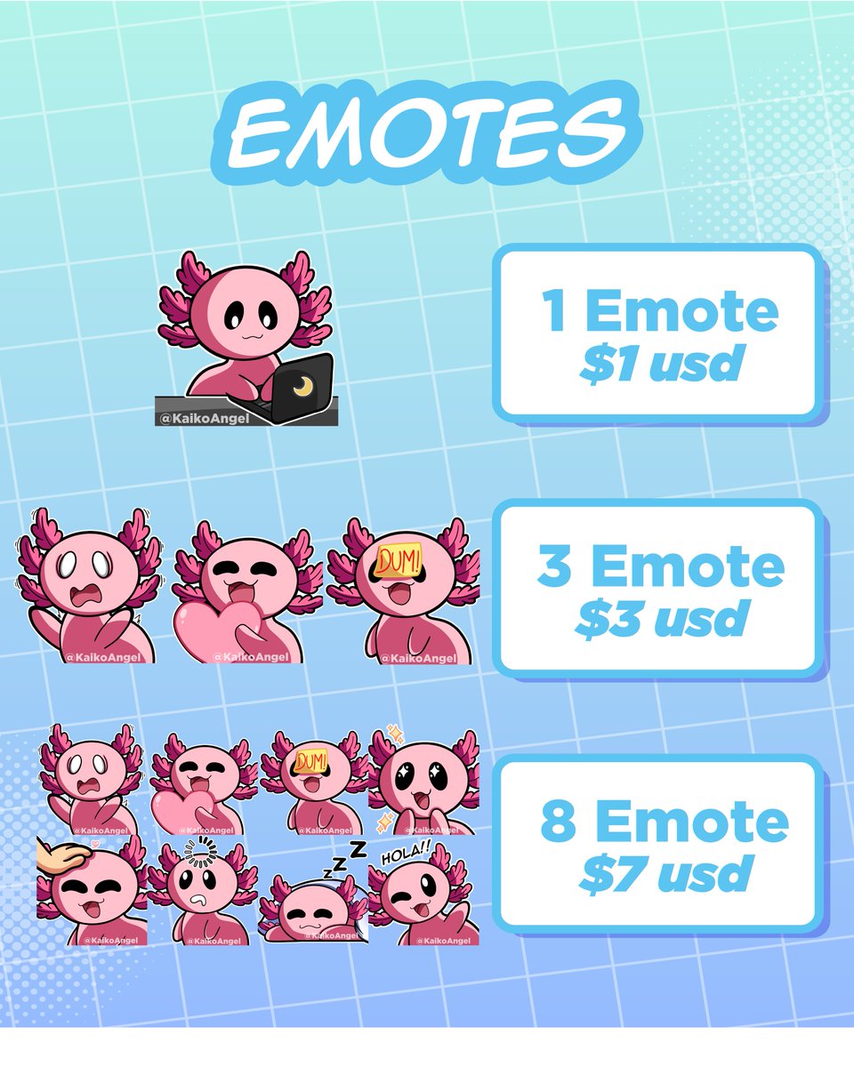 KaikoAngel's tweet photo. I'm accepting commissions again💕

#commissionsopen #myart #digitalart #chibistyle #chibiart  #emote #twichtemotes #commissionsheet #vgen https://t.co/g9myt8vHs5