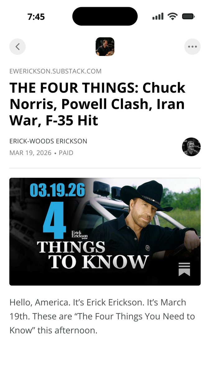 Erick Erickson tweet media