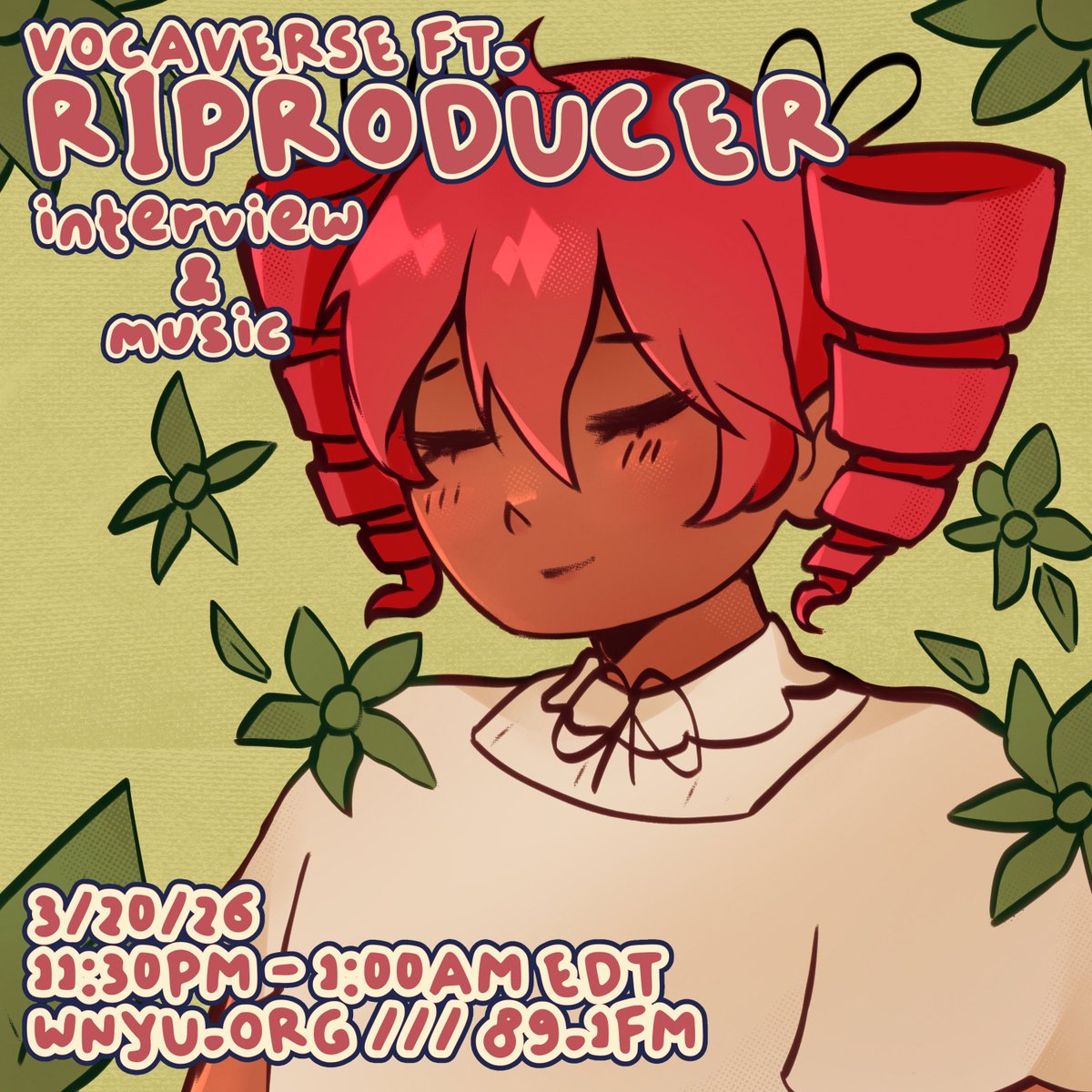 🥀ANNOUNCEMENT🥀

tomorrow on my radio show i’ll be joined by the lovely RIPRODUCER !!! (<a href="/le_RIP_/">rip🍉@ into infinity</a>)

we talk about music &amp; art, spongebob, gravity falls, dogs that look like pencils. you know, all the essentials!!!

TUNE IN!!! stream below!!! ⤵️⤵️⤵️