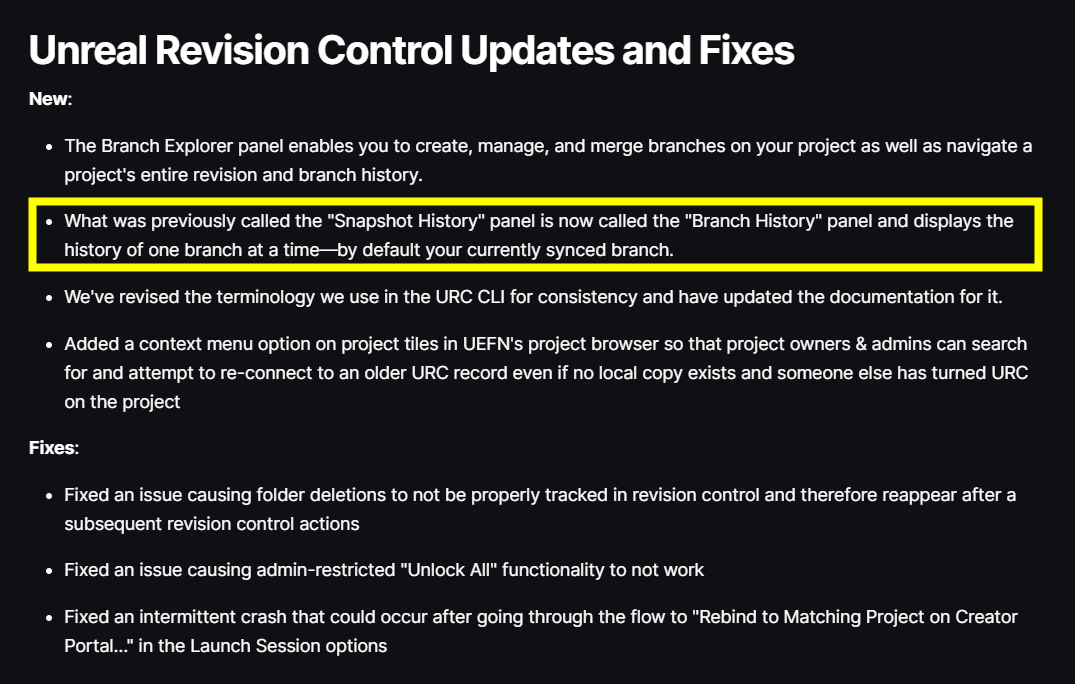 IanSouthwell2's tweet photo. OK #FortniteDevelopers what is your fav part about this update? (v40.00)

Not gonna lie, I'm digging the branching feature. 

Also, #UEFNTips Snapshot History is now the new Branch History.

@cleverlike @FNCreate #Fortnite #UEFN #GameDev #RevisionControl https://t.co/CBsksw4AJ4