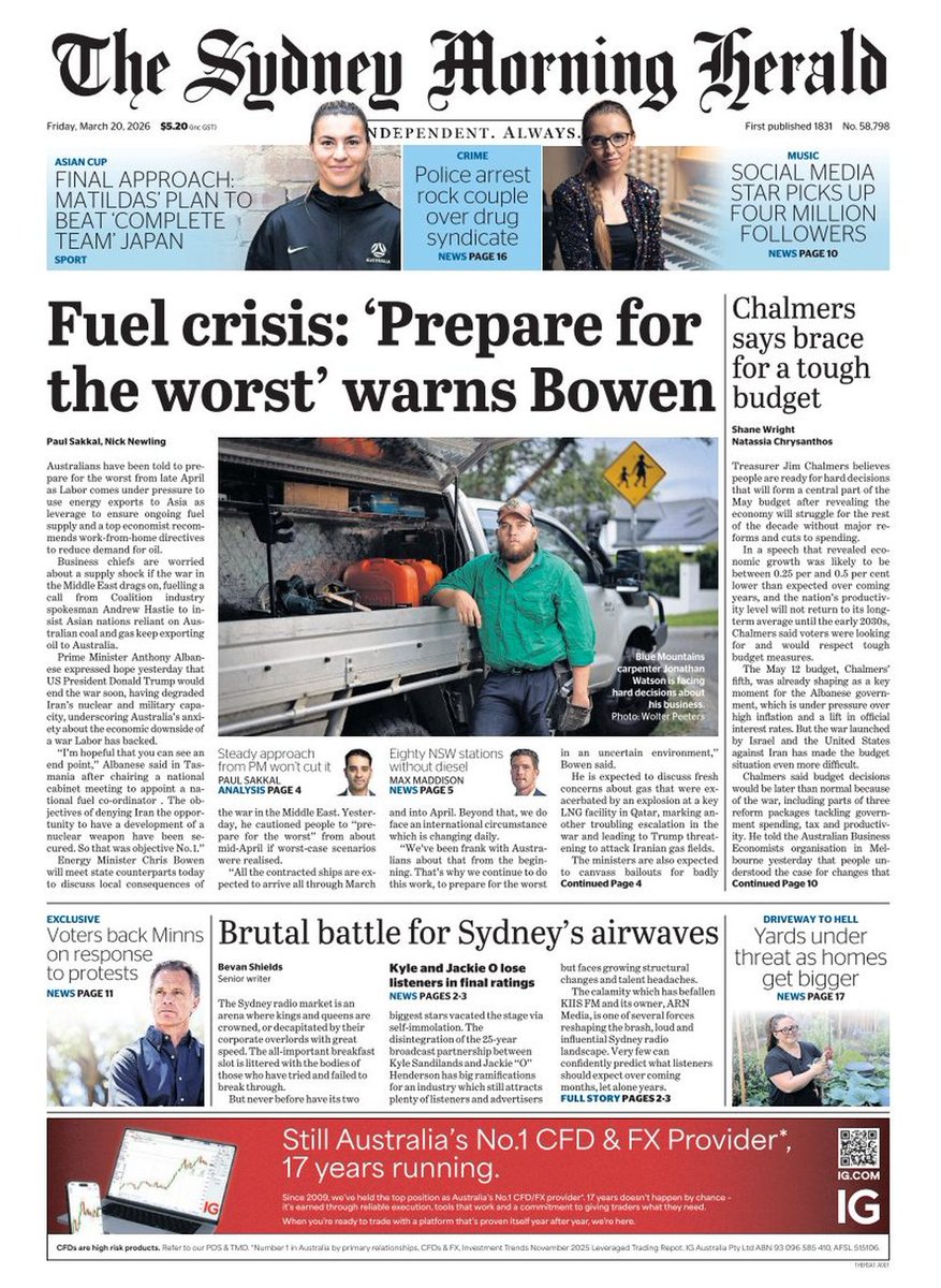 𝙵𝚛𝚘𝚗𝚝 𝙿𝚊𝚐𝚎𝚜 𝚃𝚘𝚍𝚊𝚢 📰 tweet media