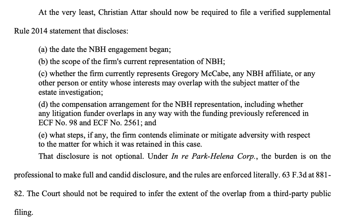Greenhills303's tweet image. #mmtlp #MMTLPfiasco #mmtlparmy #MMTLPfraud #MMAT When McCabe emerges from his crypt later today, he'll be horrified to see that Wes Christian told Judge Spraker in the US Bankruptcy Court (Nevada) that he did not represent McCabe or Next Bridge Hydrogrifters Inc. (under oath too)