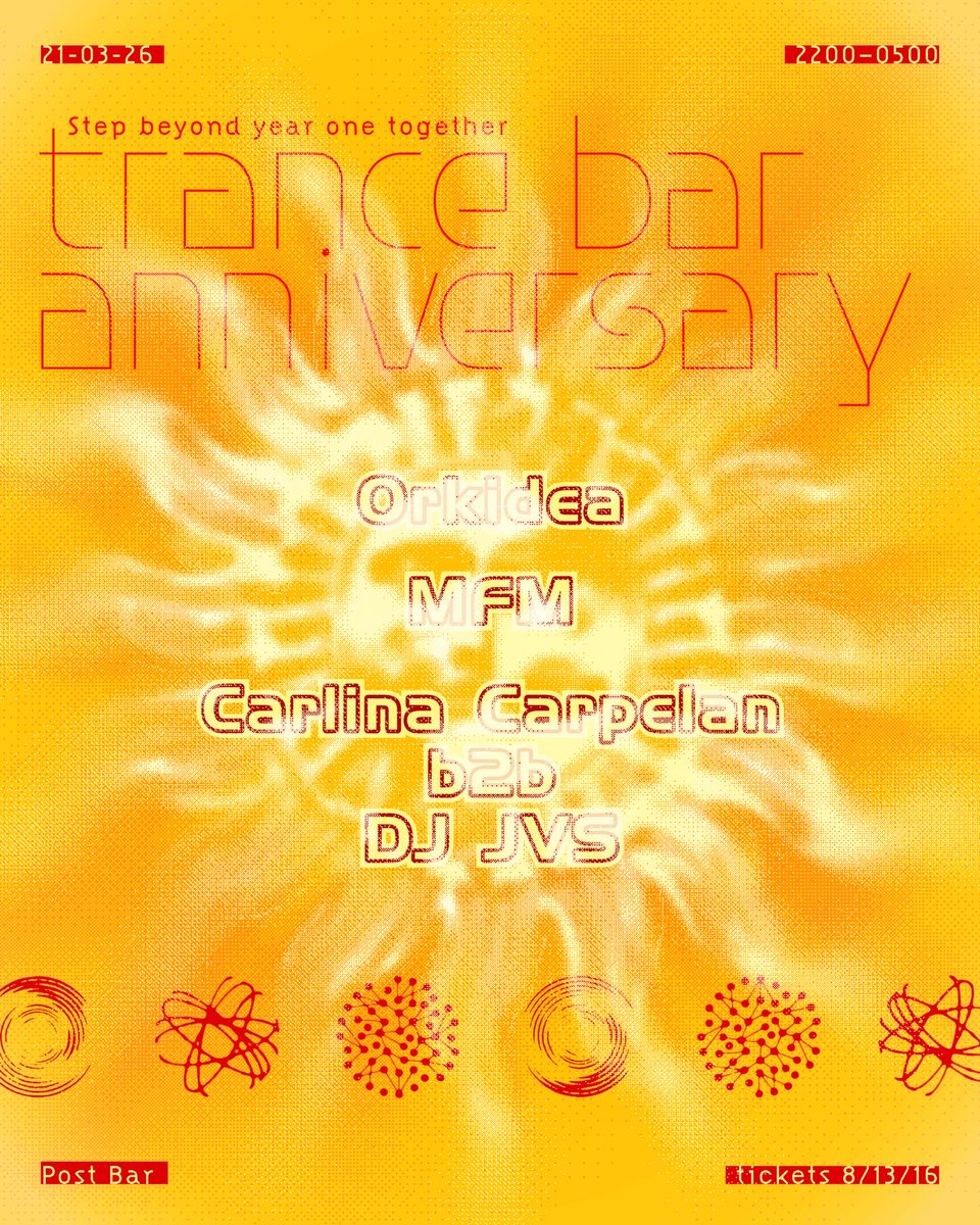 DJOrkidea's tweet photo. Happy Birthday Trance Bar!🥳

This Saturday March 21 we celebrate our 1st Anniversary. Expect a proper journey through old school and nu skool trance, with MFM, DJ JVS, Carlina Carpelan and myself behind the decks. Tickets are available now from RA. 

Come join the euphoria✨ https://t.co/p5ikw8Esnn