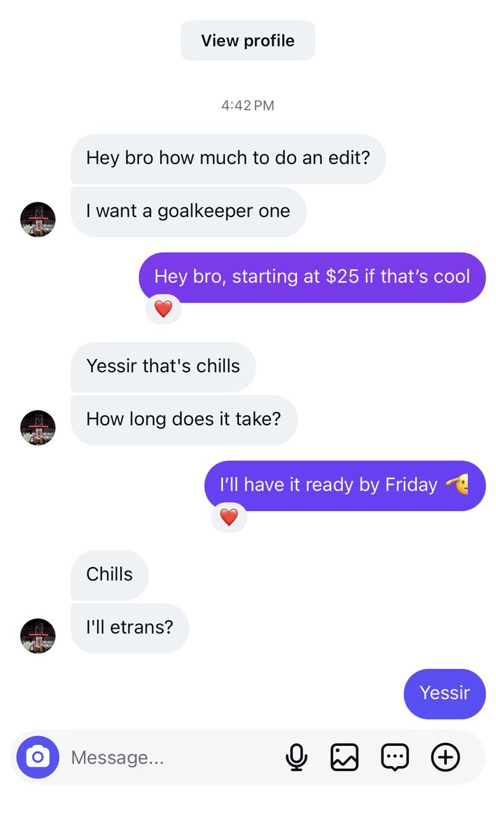 Wow… I started making edits just over a month ago for fun and I didn’t think i’d get a paid request this soon 😭

Might have to revive my dead Tik-Tok from over a year ago lol. Thanks again for all the support guys 🫶.

New basketball edit on the way tn🤞