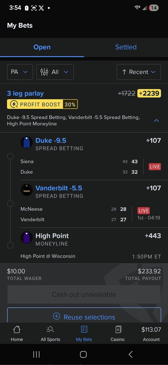 Duke sucks but  High Point comes through