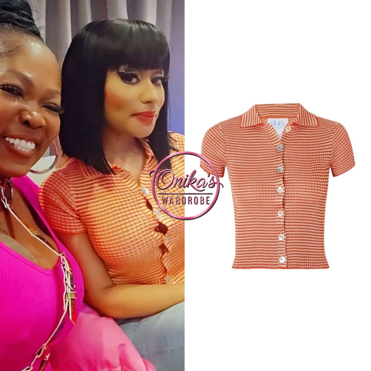 onikaswardrobe's tweet photo. Pink Friday 2 World Tour (2024)

Nicki Minaj wearing a Calle Del Mar Cropped Striped Cardigan ($495) while in London with Queenie.

#nickiminaj #fashion #style
#CalleDelMar #Barbie #Barbz 
#onikaswardrobe  
#pinkfriday2worldtour https://t.co/PYDiVXY7QU