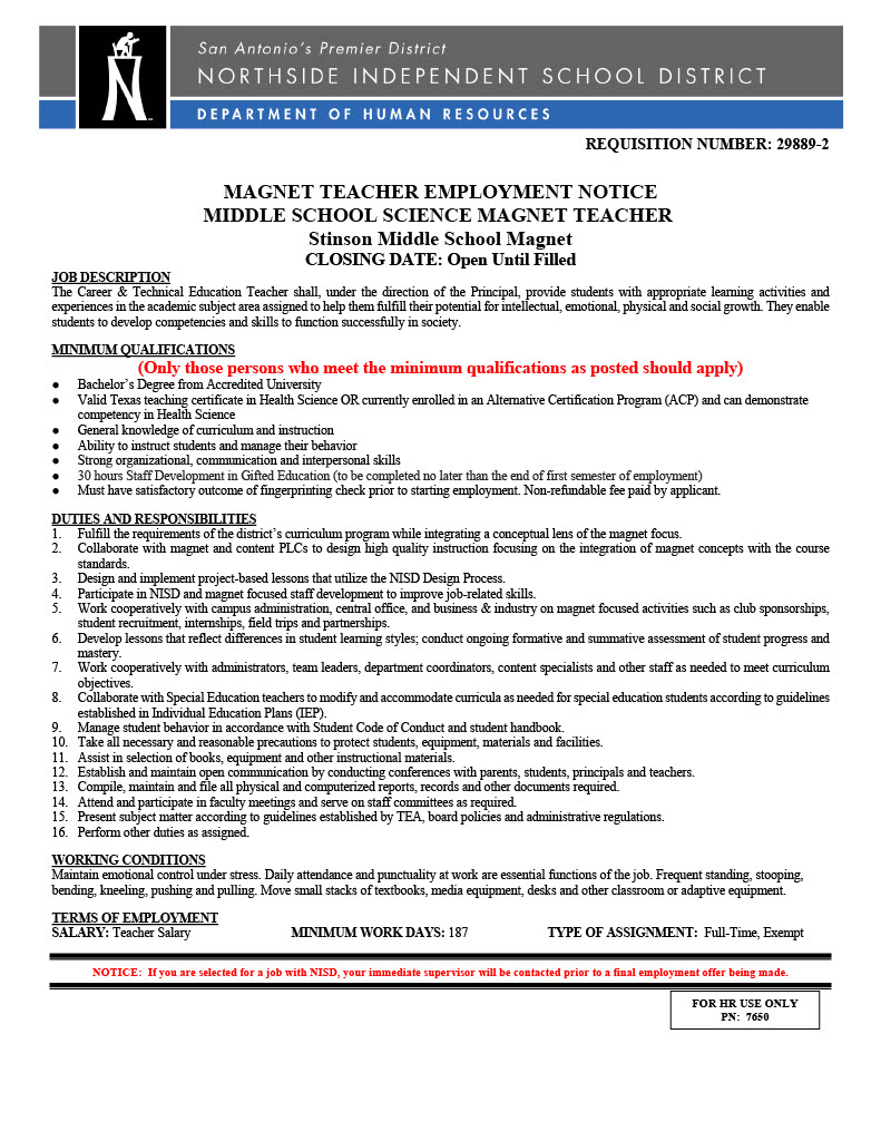 Stinson MS NISD tweet media