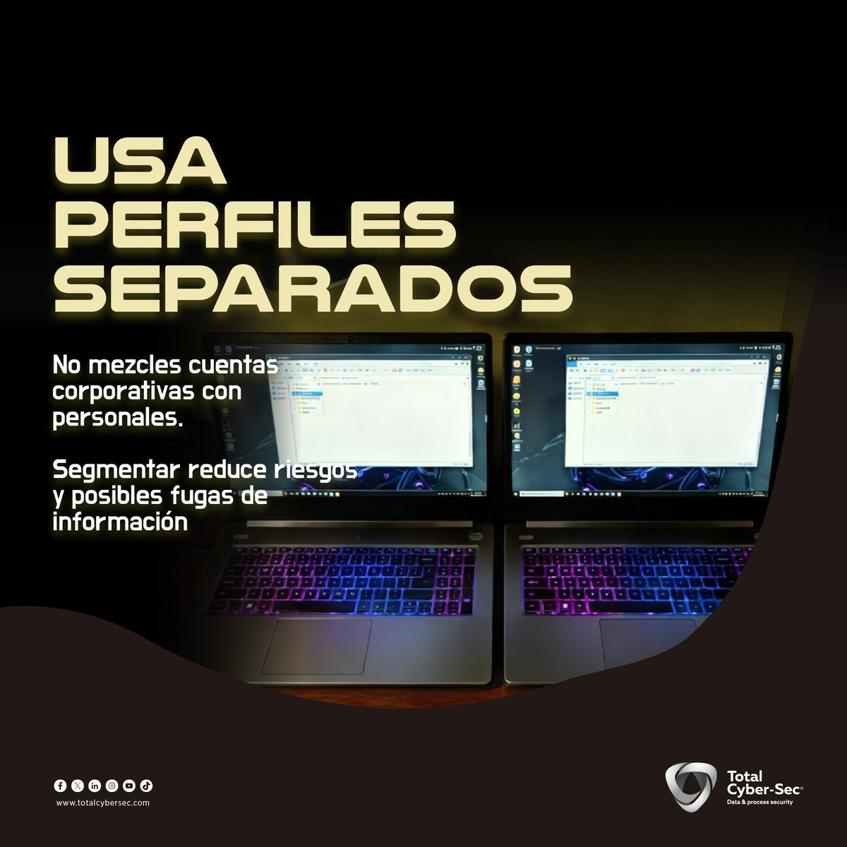 totalcybersec's tweet image. ¿Tienes varios perfiles abiertos en tu #Navegador? 👀💻
Podrías estar aumentando tu riesgo sin notarlo.
Cerrar sesiones, separar cuentas y activar #2FA hacen la diferencia 🔐
¿Ya revisaste tus perfiles? 👀
#Ciberseguridad #BuenasPrácticas #SeguridadDigital #CyberTips