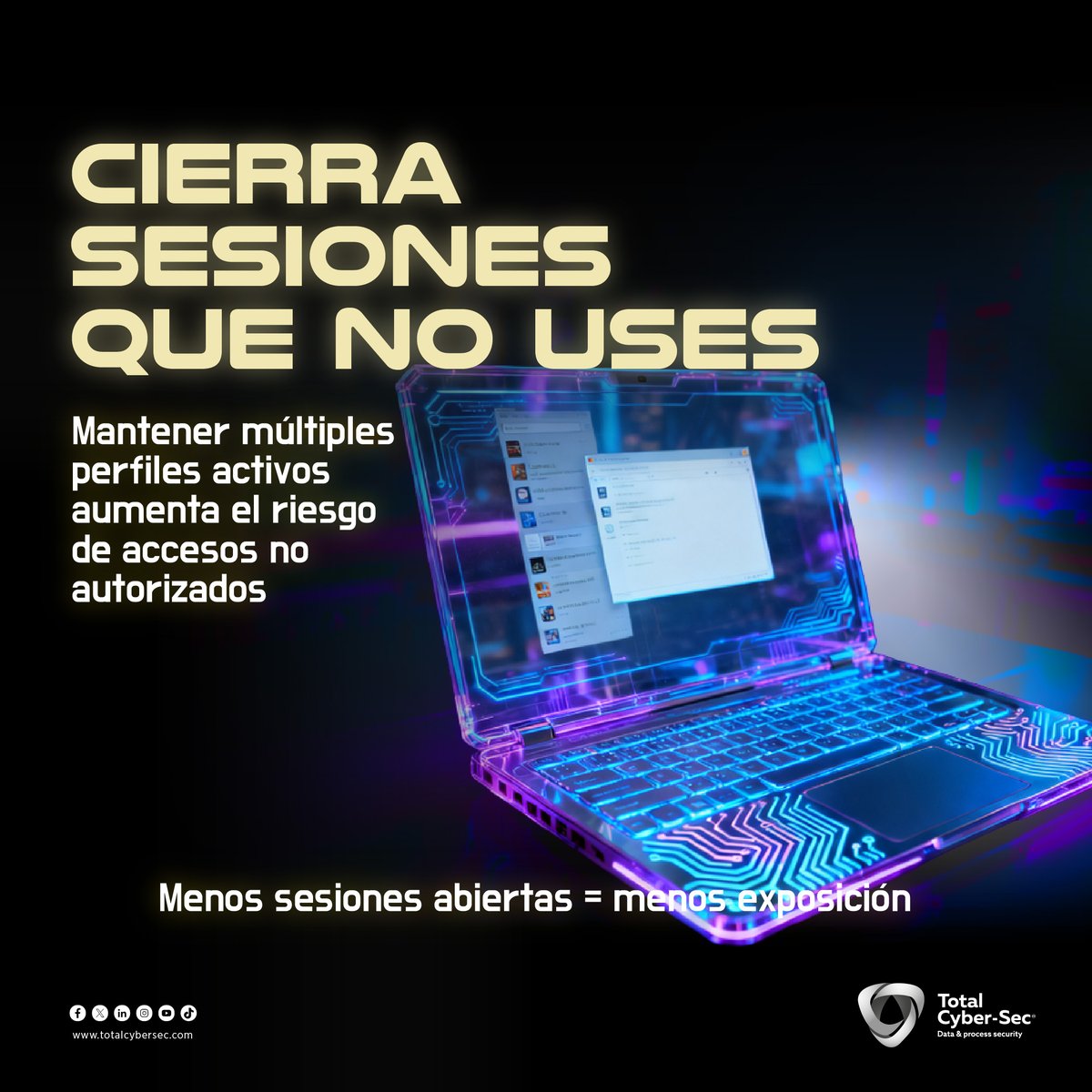 totalcybersec's tweet image. ¿Tienes varios perfiles abiertos en tu #Navegador? 👀💻
Podrías estar aumentando tu riesgo sin notarlo.
Cerrar sesiones, separar cuentas y activar #2FA hacen la diferencia 🔐
¿Ya revisaste tus perfiles? 👀
#Ciberseguridad #BuenasPrácticas #SeguridadDigital #CyberTips