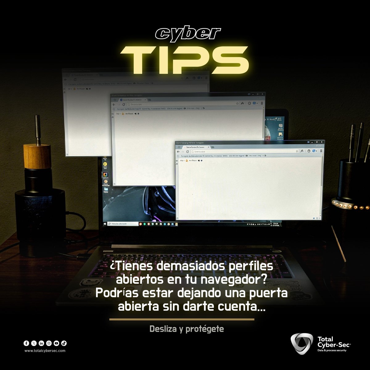 totalcybersec's tweet image. ¿Tienes varios perfiles abiertos en tu #Navegador? 👀💻
Podrías estar aumentando tu riesgo sin notarlo.
Cerrar sesiones, separar cuentas y activar #2FA hacen la diferencia 🔐
¿Ya revisaste tus perfiles? 👀
#Ciberseguridad #BuenasPrácticas #SeguridadDigital #CyberTips