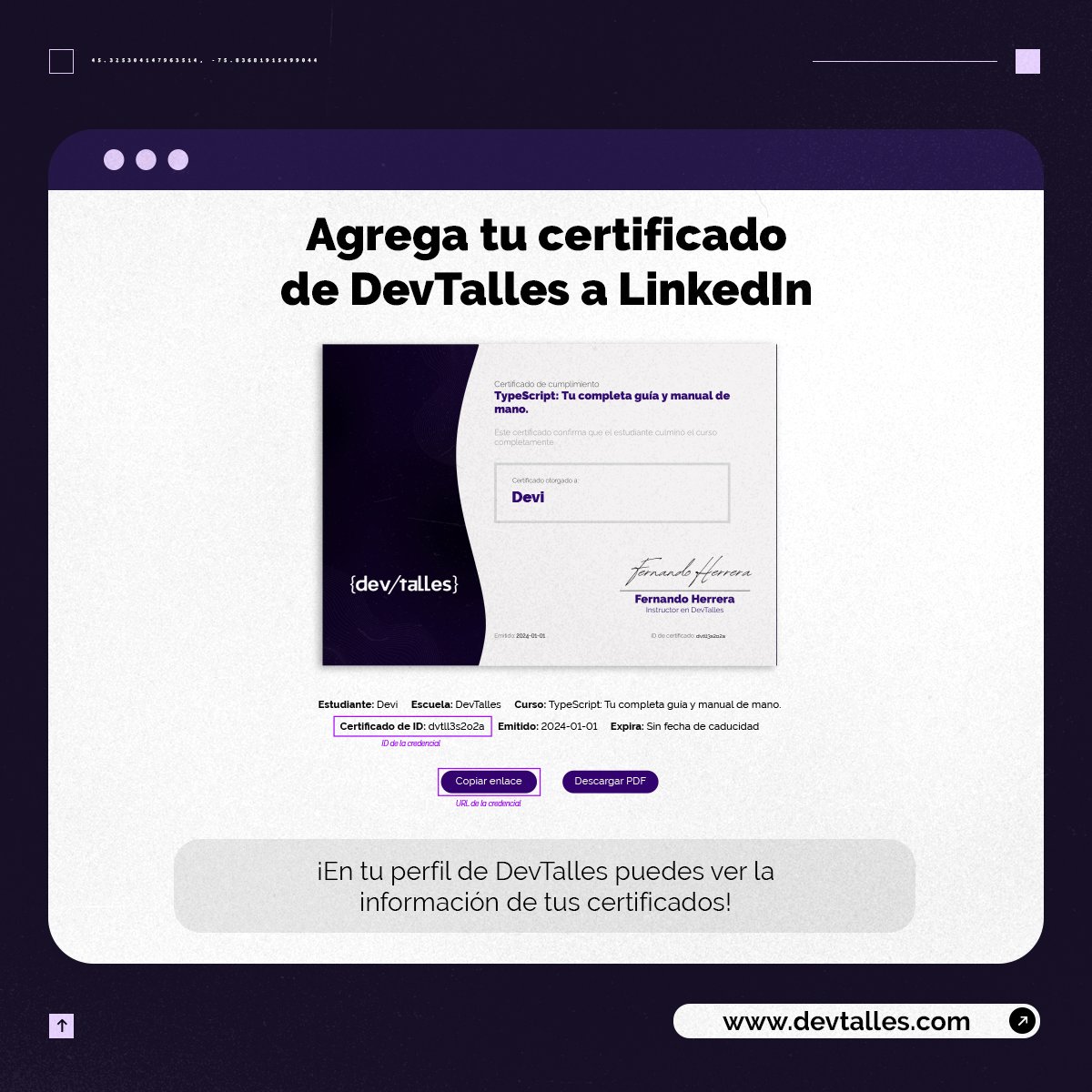 DevTalles tweet media
