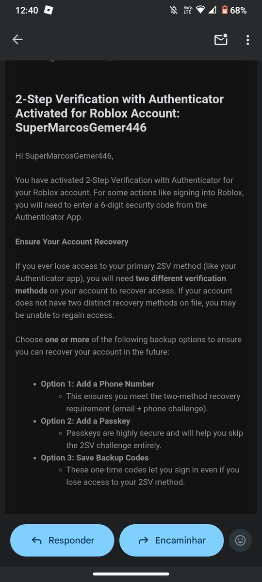 FallenMoon446's tweet photo. @kaymonei09 @Roblox @DavidBaszucki Since I never made that change to my email, and now I can't access my account because of it, and I don't know what to do anymore. https://t.co/YdVEhKSVuG