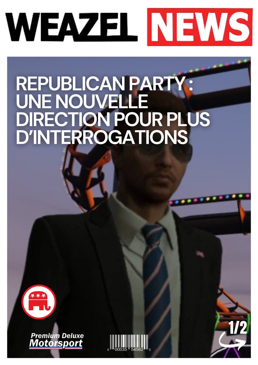 WZN_SA's tweet photo. 🟥 Republican party : Une nouvelle direction !

#Government #SanAndreas #Presidents #RepublicanParty #Bean #LosSantos #WeazelNews #SADoJ #SADoJRP https://t.co/WuKJFAmRdV