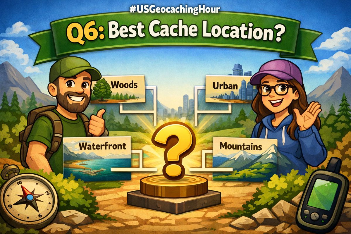 US Geocaching Hour tweet media