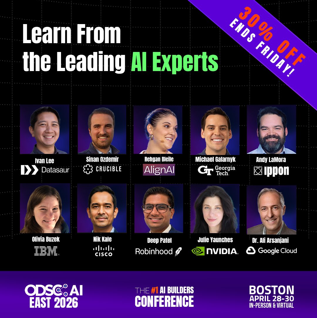 ODSC (Open Data Science Conference) AI tweet media