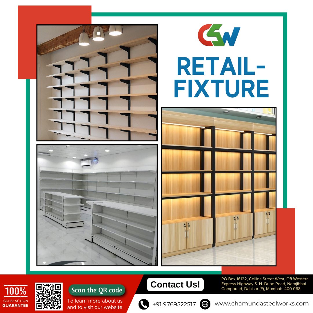 chamundasworks's tweet photo. Upgrade your store with stylish & durable retail fixtures! 🏬✨
📞 +91 9769522517 | 🌐 https://t.co/sucrYbcrPQ
#RetailDesign #ShopSetup #ChamundaSteelWorks https://t.co/hWrupK0lo5