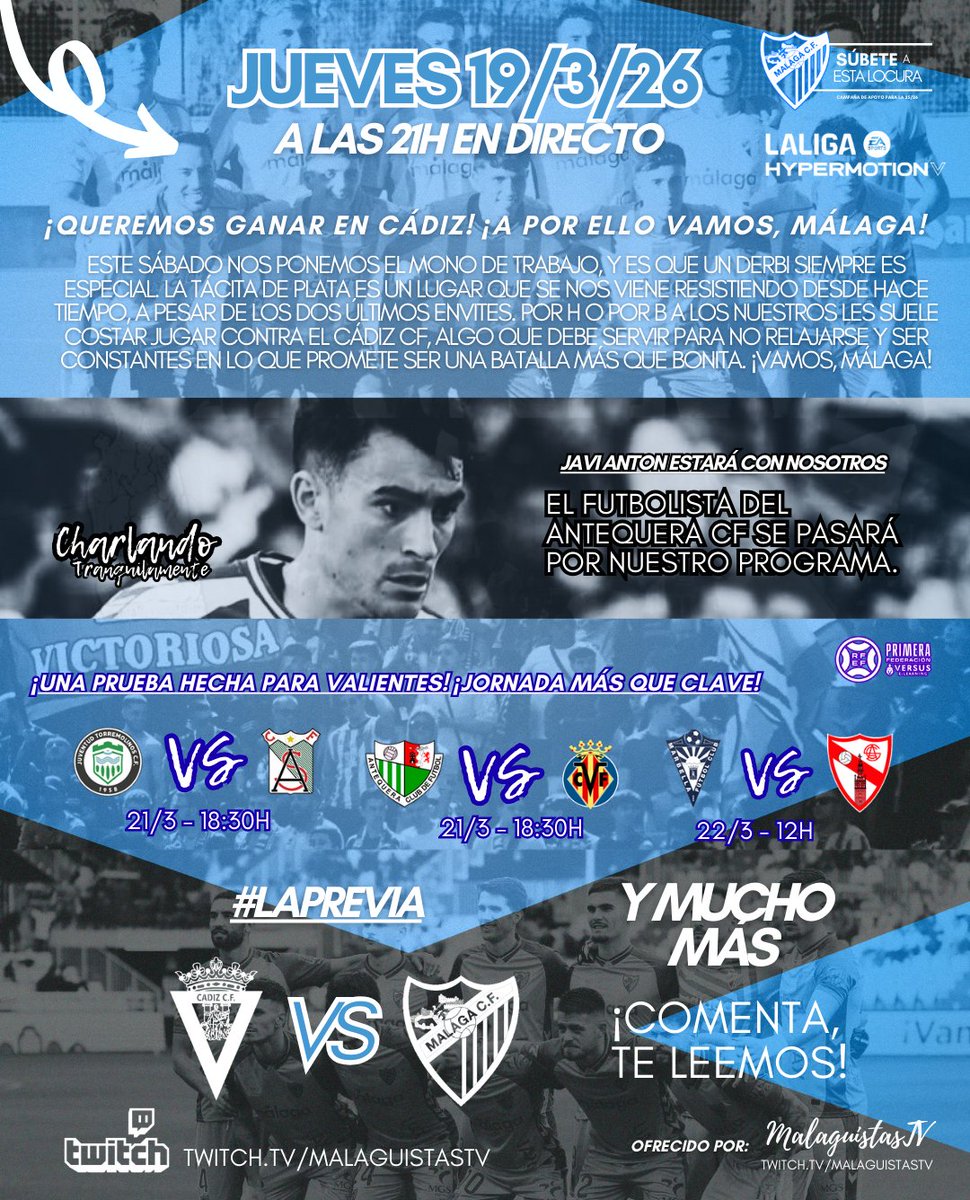 Malaguistas TV 💙📺✨ tweet media