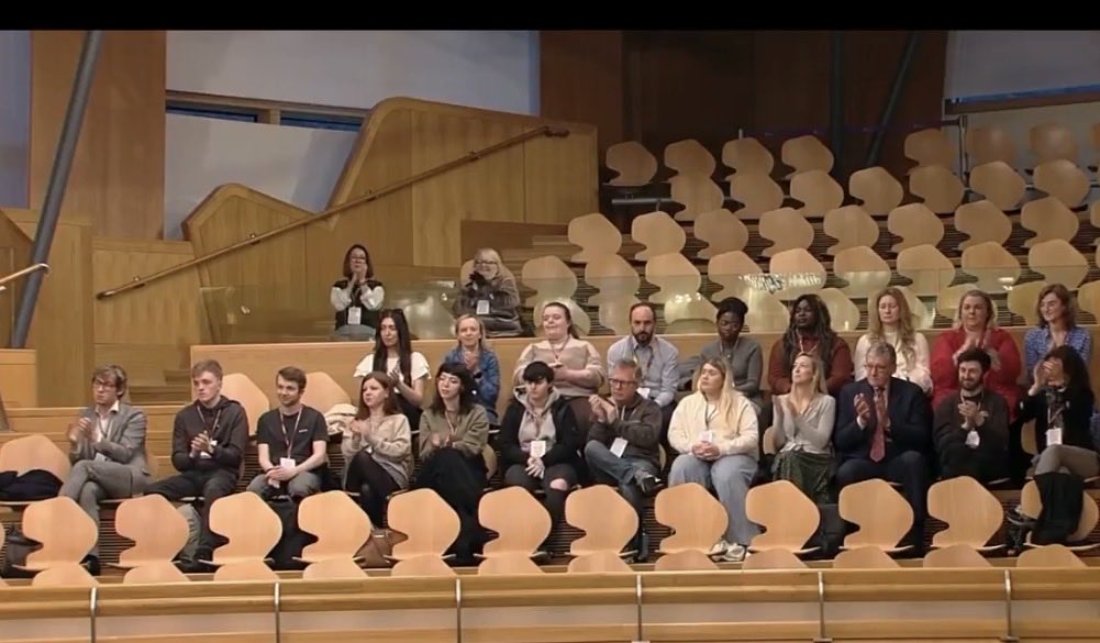 roketronnie's tweet image. emptying the auditorium faster than clicking a Mont Blanc pen 

#Holyrood #Sturgeon weeps for herself, who else 😀