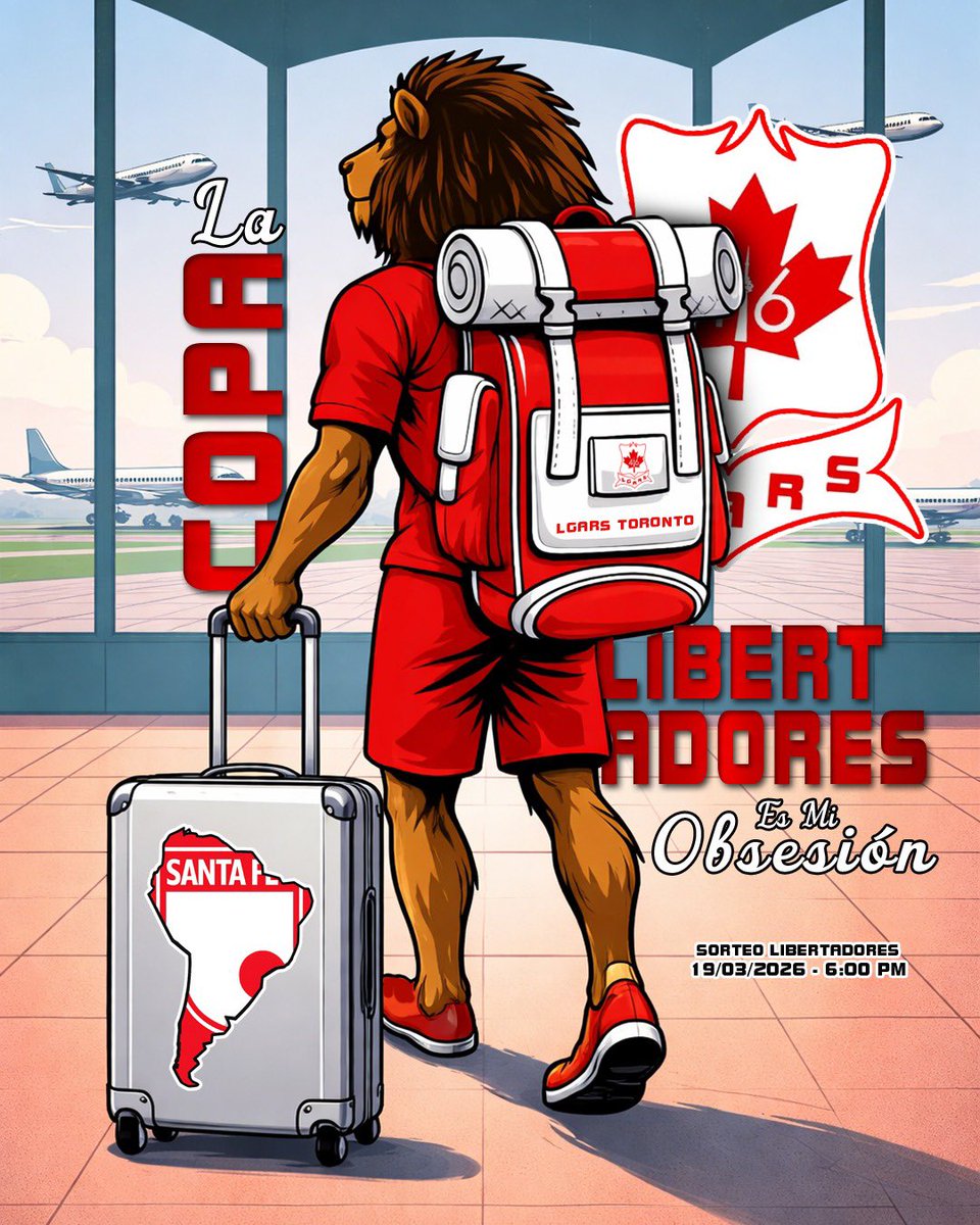 Hoy el león conocerá a sus rivales por Copa Libertadores, nosotros desde ya nos preparamos para acompañarlo 🇮🇩

🚌La Copa Libertadores Es Nuestra Obsesión ✈️