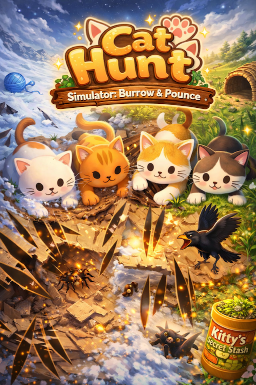 BigMonkGames's tweet photo. 🐾 Introducing Cat Hunt Simulator: Burrow &amp; Pounce 
Watch as your cat:
• Stalks hidden prey
• Pounces through grass, snow, &amp; cardboard
• Uses real hunting instincts on your screen
iOS Download: https://t.co/KDHk51ltQp #CatHuntSimulator #CatGame #CatLovers #CatLife #IndoorCats https://t.co/R0ytQiX1b0