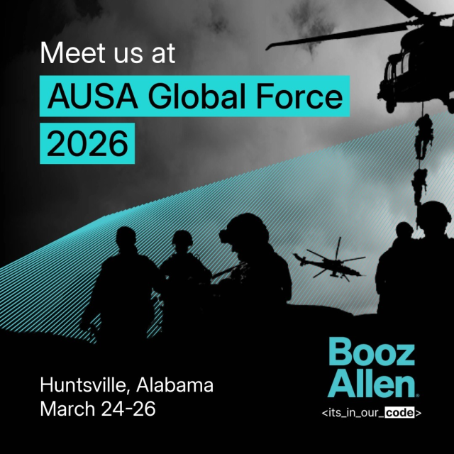 PhyllisBadgett's tweet photo. The gap between defense tech and battlespace advantage is shrinking and we’re closing it. From edge cloud platforms to Vellox Reverser, #BoozAllen teams build solutions enabling the U.S. Army to secure systems at the edge. Meet us at #AUSAGlobalForce. https://t.co/Jp9CATKLbK https://t.co/NvVEy9mzbl