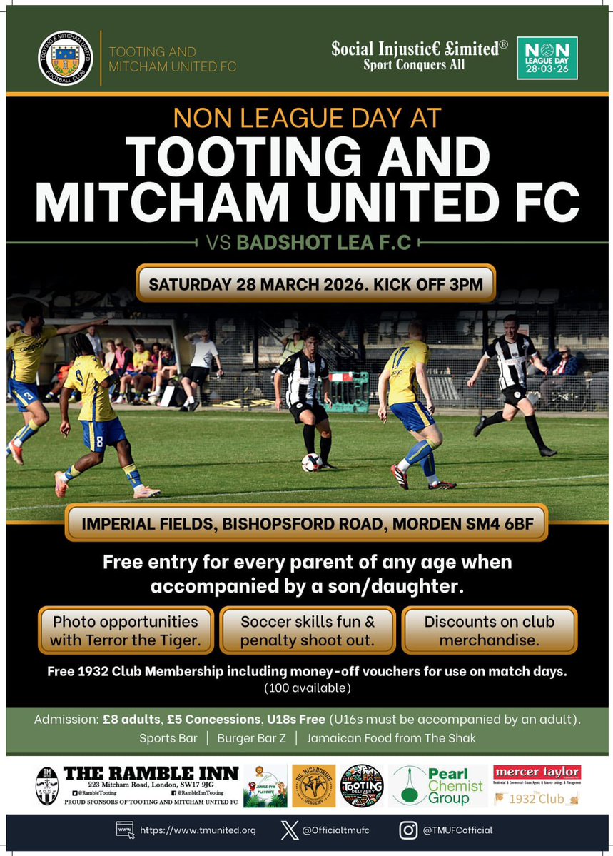 Tooting & Mitcham United FC tweet media