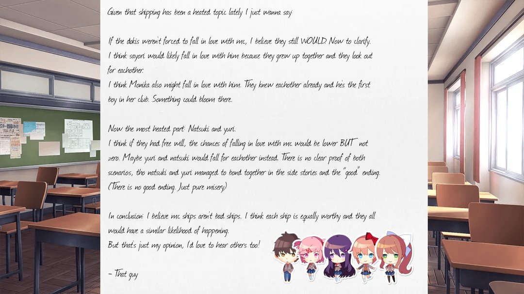 Doki Doki Literature Club Confessions tweet media